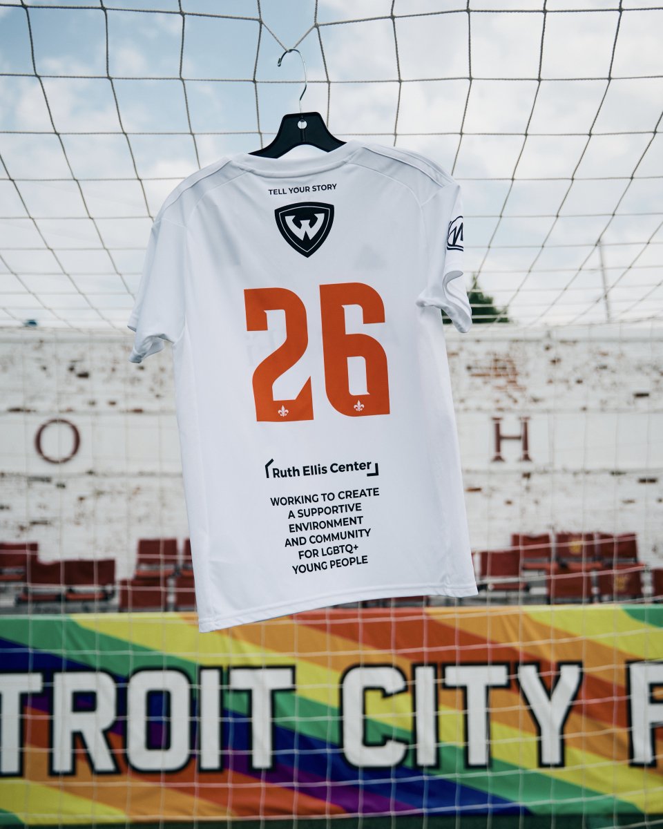 DetroitCityFC's tweet photo. This kit carries a story worth knowing. 🏳️‍🌈

This is our 10th year supporting the Ruth Ellis Center — and this year we’re elevating Ruth herself.

The kit features an illustration of Ruth by Detroit artist Vanessa Reynolds. Founded in her name, the Center supports LGBTQ+ youth across Metro Detroit with housing, healthcare, education, and advocacy — carrying on the legacy she built.

Kits are available now, with a portion of proceeds benefiting the Center. Learn more at the links below.

🏳️‍🌈 Kit: https://t.co/Pqev9teqey

🏳️‍🌈 Ruth Ellis Center: https://t.co/RsHMEaiAEi

🏳️‍🌈 Prideraiser: https://t.co/QgrGbVid5g