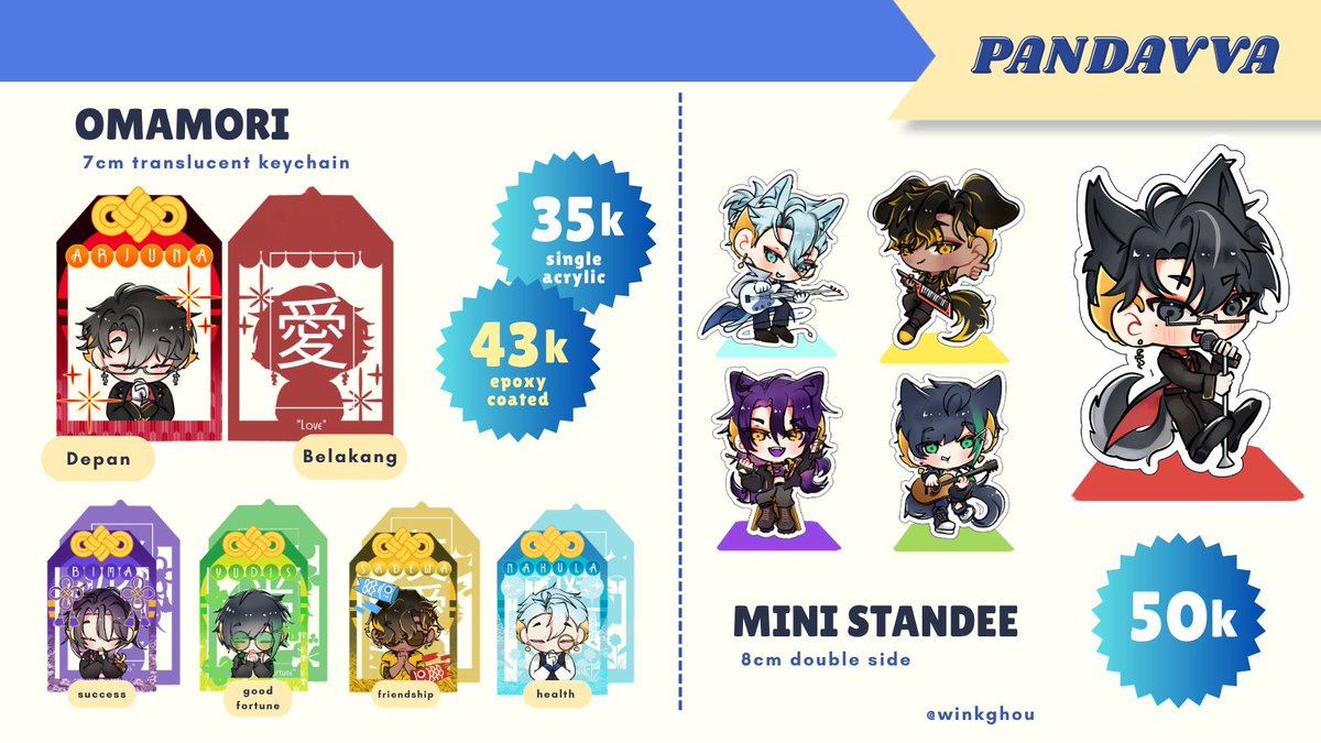 winkghou's tweet photo. 🔁 and ❤️ are appreciated
✨PO Fanmerch by Wi batch II✨
🗓️ 11 - 20 Juni 2026
📦 Manual atau via  🍊
Fandom : Pandavva, EoS, various vtubers (Gema, Mosa, Kouki, Krow, and Key) 
..🎋🎋.. https://t.co/f0G4MtCSWY