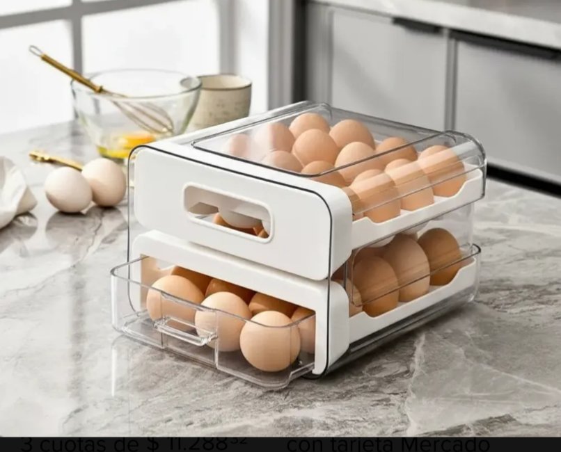 gustavsen's tweet photo. @dzapatillas No, vas a romper todos los huevos
Compra la que son dos cajones para 30 huevos (te entra el maple entero 
Algo así (foto de ML) https://t.co/NCB97JThCP