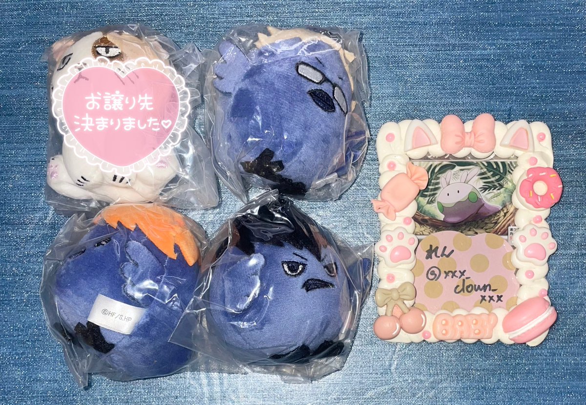 xxx_clown_xxx's tweet photo. 【交換 譲渡】
▼譲
ハイキュー
アニマルぬいぐるみマスコット
日向、影山、*月島
（ヒナガラス、カゲガラス、*ツキガラス）

▼求
異種 黒尾、澤村
400円、*定価、＋送料

交換は都内手渡し優先

#RN取引 https://t.co/LPO8J3ZEW4