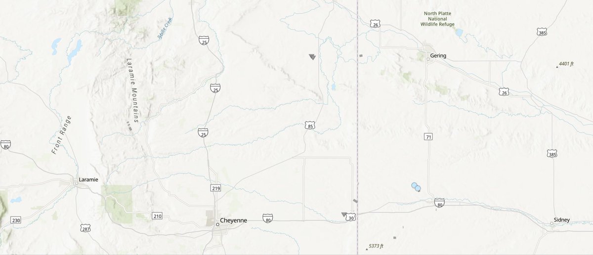chicano031's tweet photo. This southern WY/NE border vicinity has 13 damage tracks just since 5/16/26

That’s more tornadoes than I’ve seen all season 😪 https://t.co/svovpyJEUg