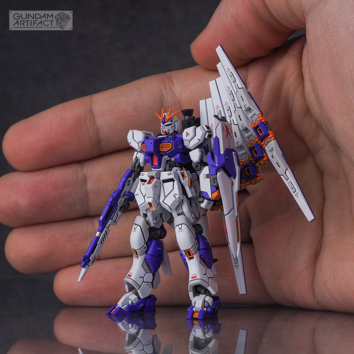 usauo0228's tweet photo. デカールはハイキューパーツさんのをメインで使いました！
全てmrマークソフターで貼り付け▶︎クリア▶︎艶消し
#ガンダムアーティファクト https://t.co/vnApvCHGjJ