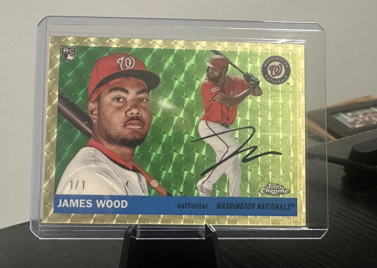 LStocks86's tweet photo. Bang!  My first 1/1!!!
James Wood 1/1!!  and  Sandy Koufax auto 5/5 City Variation.  Pulled both today.  Both for sale as well.  Shoot me a DM!  @CardPurchaser @Topps @Fanatics https://t.co/fgjnpJ7Zfl