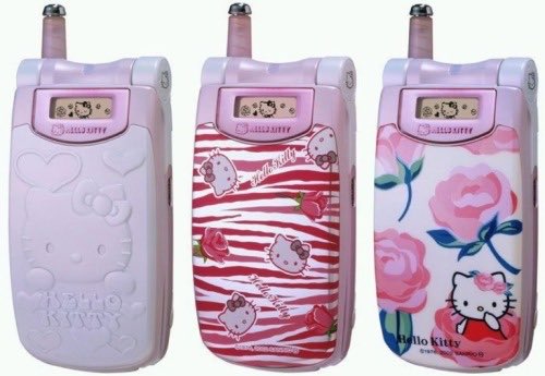 Hello Kitty AU A3014S flip phone (2002)