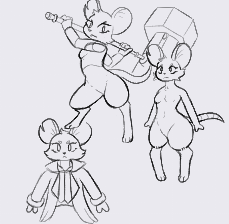 BigSisMeryl's tweet photo. some quick mina studies https://t.co/3hU3sAcOKE