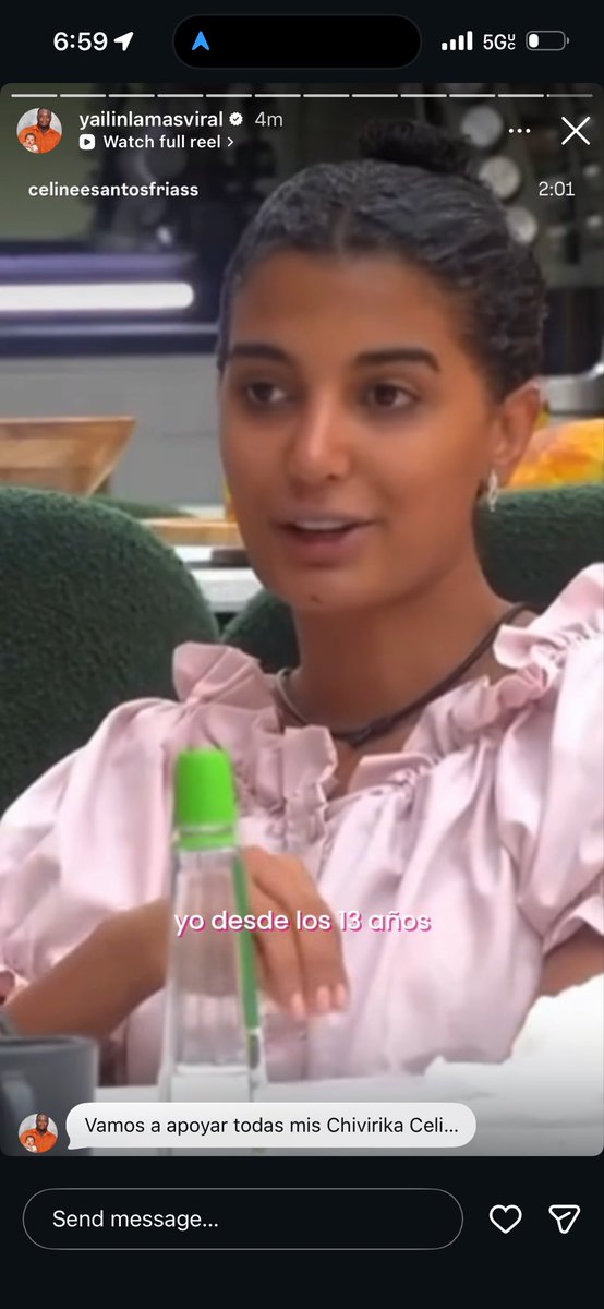 Gabrielle3948's tweet photo. Yailin pidiéndole a las chivirikas que voten por Celinee 🥹🌸 wow gracias Yailin por apoyar la nuestra 🇩🇴🩷 #Teamcelinee #LCDLF6 #CelineeGanadora https://t.co/qnuPq3NDZ8