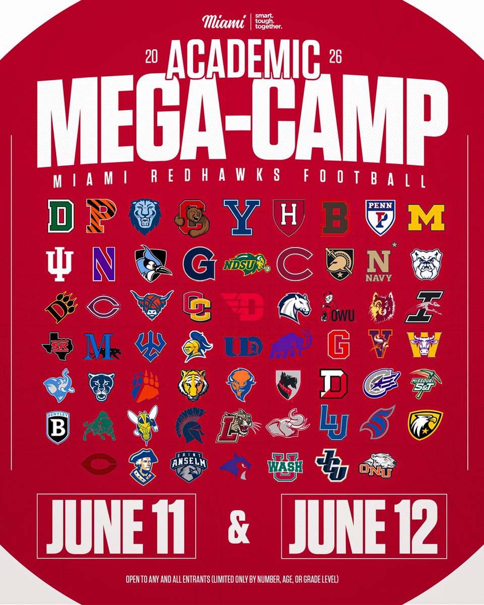 TylerWitten42's tweet photo. Exited to compete on Thursday at 1pm! @MiamiOHFootball https://t.co/OVQbnVOQJw