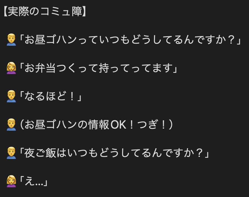 ayato691's tweet photo. 普通の人が思うコミュ障と実際のコミュ障 https://t.co/ZkLveC0liq