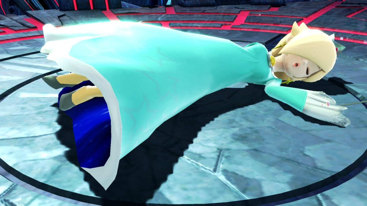 RyonaNinty's tweet photo. Rosalina supine knockdown pose. https://t.co/bxMWiFThFD