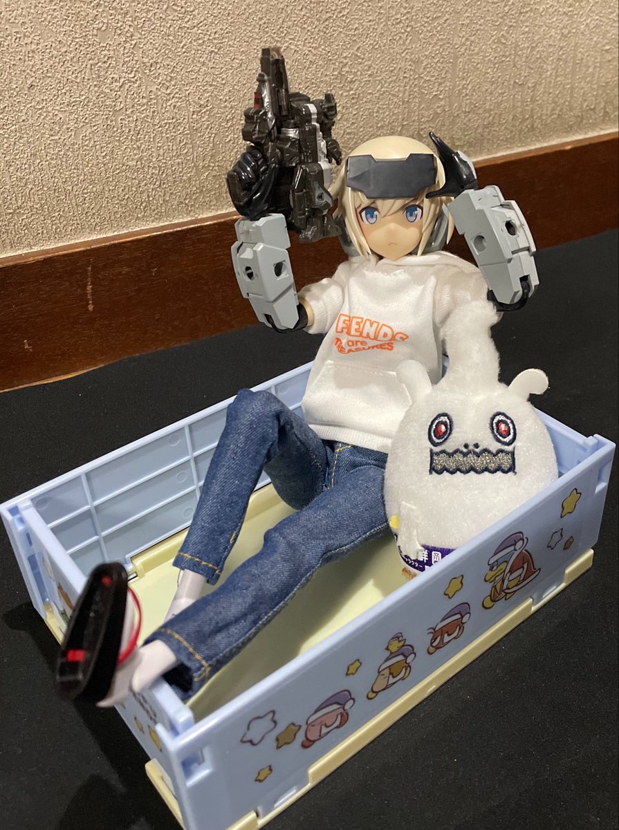 ave_Mark7's tweet photo. よし！
今日も頑張ろう！
、
ハコーニハーイリ・ガール轟雷&amp;コウドラ
(箱入り娘)
#轟雷 #ウドラ
#FAガール https://t.co/Q1Q456JbOA