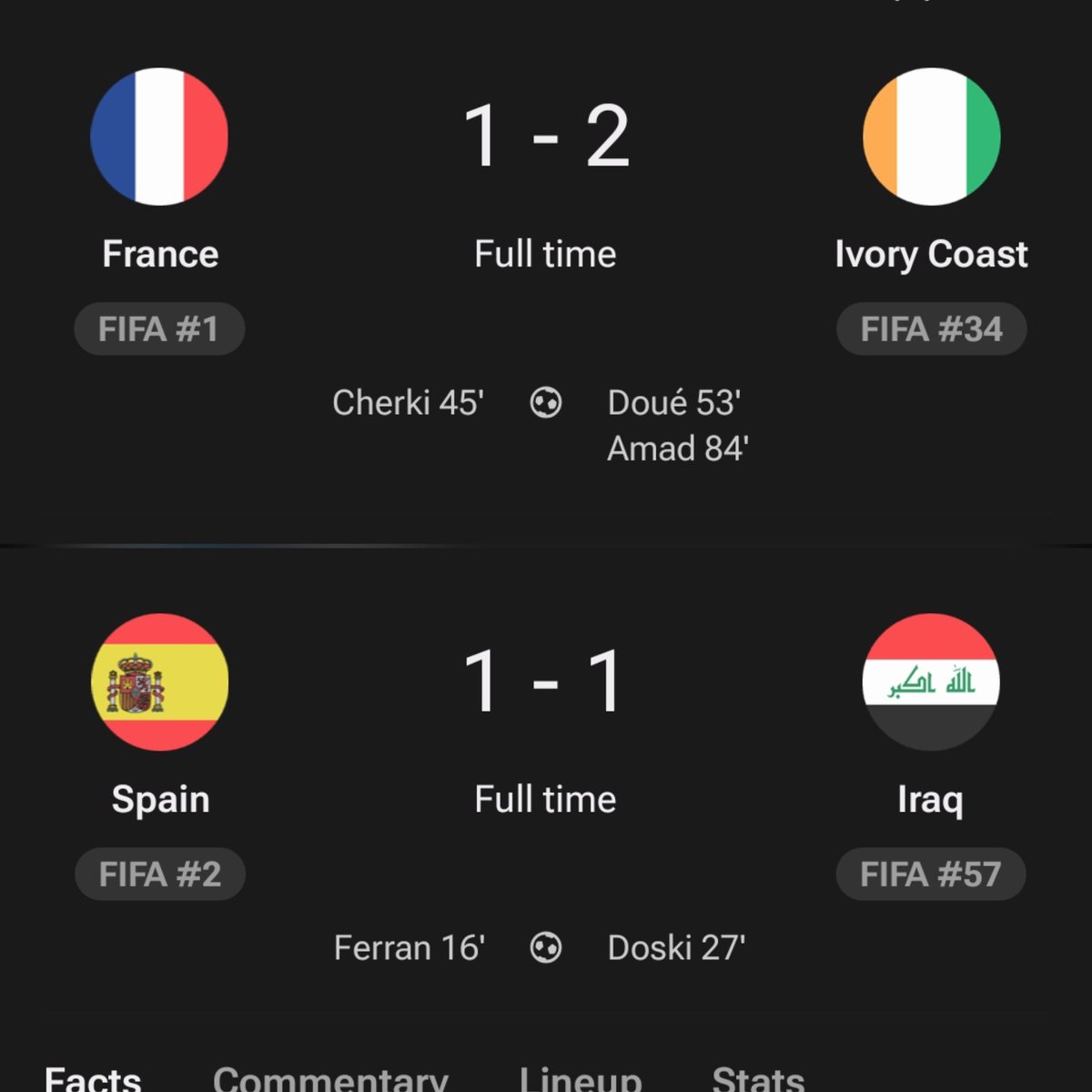 NoodleHairCR7's tweet photo. This was literally France and Spain a few days ago lmao https://t.co/QqWgkLIiLt