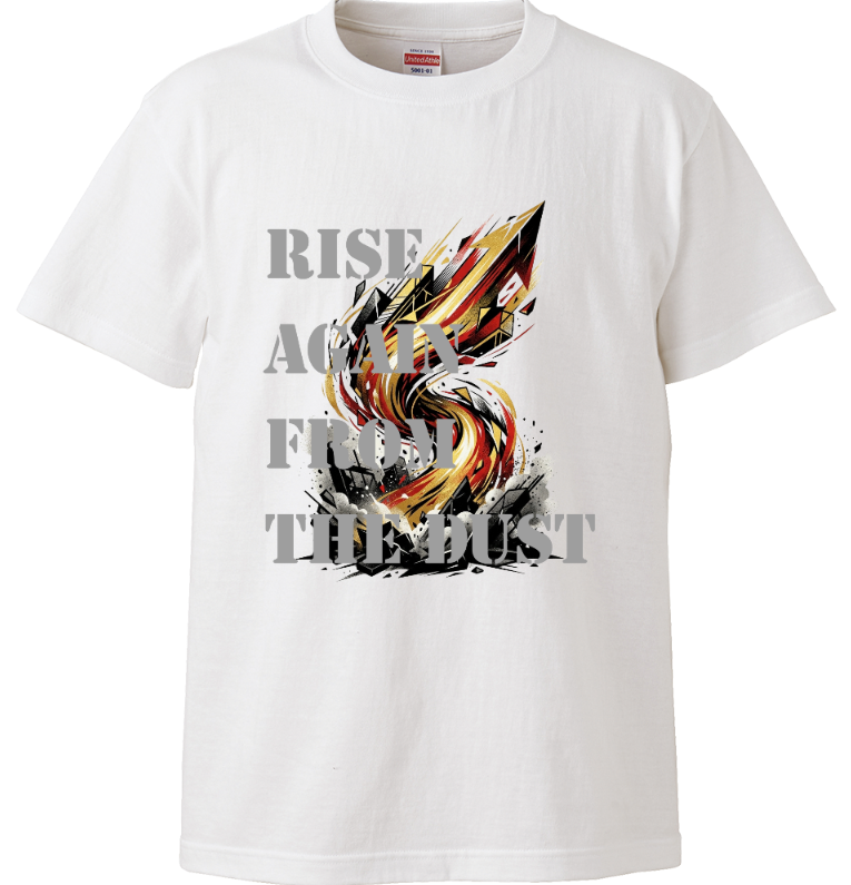 Upward_Works's tweet photo. 【NEW ARRIVAL】
"捲土重来(Rise Again from the Dust)"
https://t.co/2m5aRiGY8g

「捲土重来(Rise Again from the Dust)」をデザインしました。「捲土重来」は"一度負けたり、失敗したりしたものが、体制を立て直して巻き返すこと"を例えることわざです。一度の失敗にめげることなく、挑戦し続けたいものですね。

インスタグラムでも着用イメージを公開中！
You can also see styling images on our Instagram!
https://t.co/TqWc7YJNVV

商品の詳細はこちら(UP-T shop)から↓
Available now from
[UP-T] https://t.co/GNBm4FCaMs
[Base] https://t.co/2BcpWrFzNx

#Tシャツデザイン #オリジナルTシャツ #デザインTシャツ #グラフィックTシャツ #アートTシャツ #ファッションコーデ #シンプルコーデ #カジュアルスタイル #デザイン好きと繋がりたい #クリエイティブライフ #TshirtDesign #GraphicTee #StreetFashion #MinimalDesign #ArtWear #CreativeStyle #PositiveVibes #JapaneseDesign #GiftIdea #InspirationWear