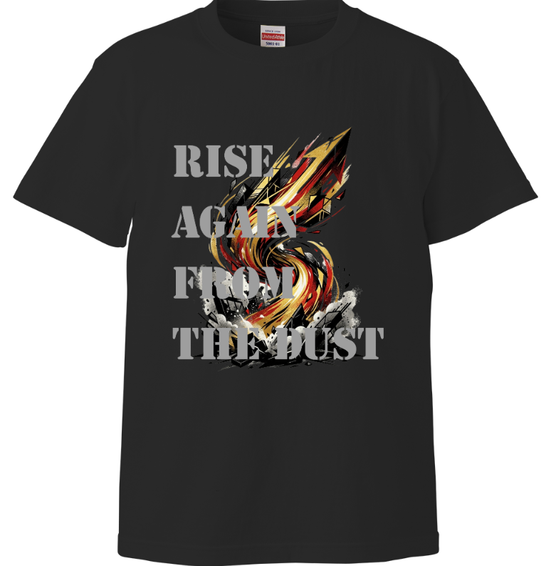 Upward_Works's tweet photo. 【NEW ARRIVAL】
"捲土重来(Rise Again from the Dust)"
https://t.co/2m5aRiGY8g

「捲土重来(Rise Again from the Dust)」をデザインしました。「捲土重来」は"一度負けたり、失敗したりしたものが、体制を立て直して巻き返すこと"を例えることわざです。一度の失敗にめげることなく、挑戦し続けたいものですね。

インスタグラムでも着用イメージを公開中！
You can also see styling images on our Instagram!
https://t.co/TqWc7YJNVV

商品の詳細はこちら(UP-T shop)から↓
Available now from
[UP-T] https://t.co/GNBm4FCaMs
[Base] https://t.co/2BcpWrFzNx

#Tシャツデザイン #オリジナルTシャツ #デザインTシャツ #グラフィックTシャツ #アートTシャツ #ファッションコーデ #シンプルコーデ #カジュアルスタイル #デザイン好きと繋がりたい #クリエイティブライフ #TshirtDesign #GraphicTee #StreetFashion #MinimalDesign #ArtWear #CreativeStyle #PositiveVibes #JapaneseDesign #GiftIdea #InspirationWear