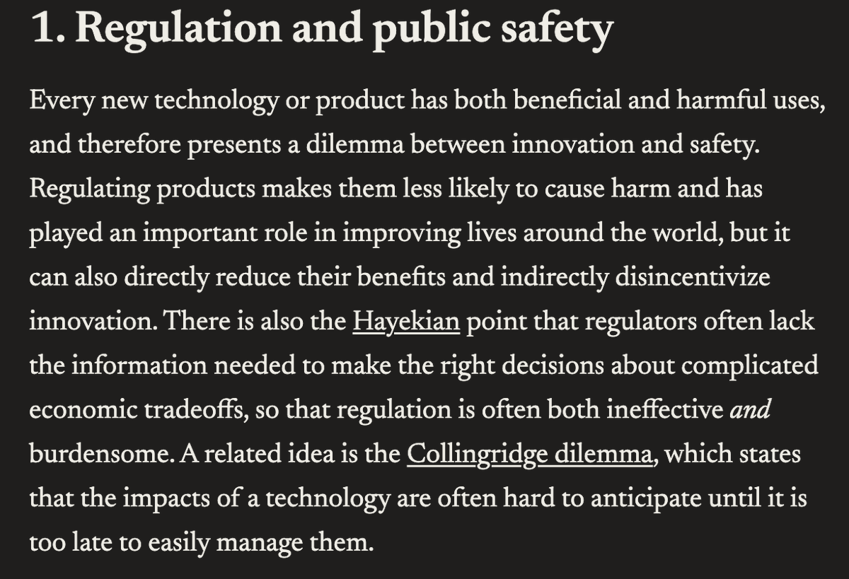 H__punk's tweet photo. Dario Amodei (CEO of Anthropic) refers to the Hayekian point of view on regulation in his new essay about AI regulation. https://t.co/UTs4EMKipE