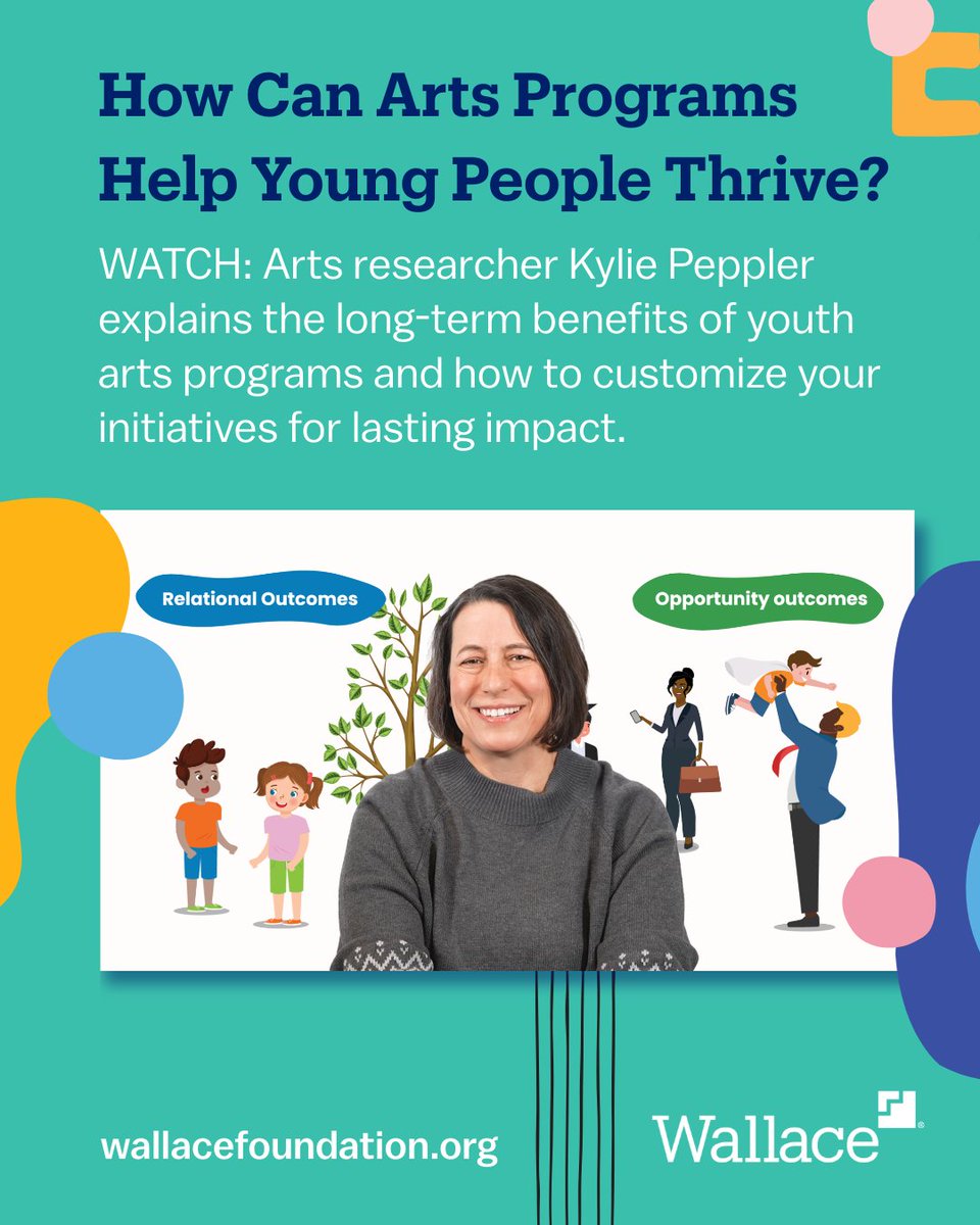WallaceFdn's tweet photo. A new tool helps arts educators connect program design with the outcomes they want for young people—from relationships to career pathways. Watch the video to learn how it works. https://t.co/iE9hqErnHa https://t.co/V1q9DrR62b