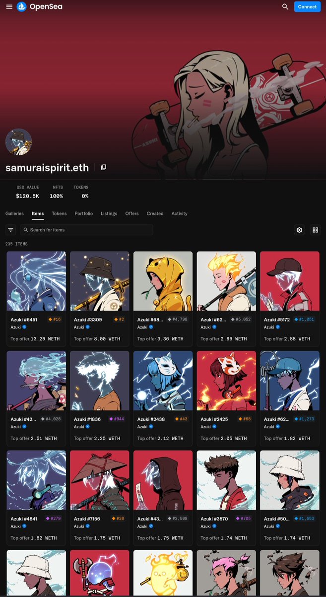 doosingod's tweet photo. Spirit Azuki changed hands after a long time for $40,000.
The buyer was Samurai. It seems like he only collects the absolute best pieces.
I'm honestly jealous of his collection. Hopefully, I'll own a Spirit one day too. https://t.co/VAf5n5ePXa
