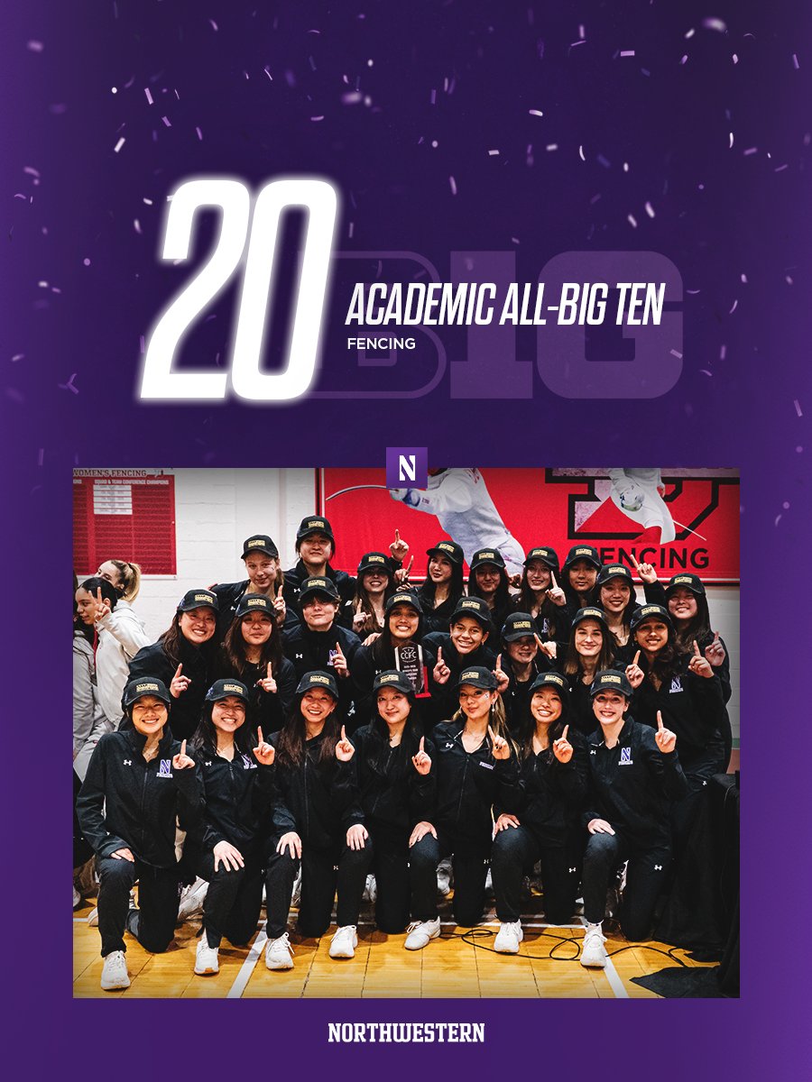 NUWFencing's tweet photo. 𝐀𝐜𝐚𝐝𝐞𝐦𝐢𝐜 𝐀𝐥𝐥-𝐁𝟏𝐆 📚

Congratulations to our 2⃣0⃣ Spring Academic All-@bigten honorees! https://t.co/XxwCwM0N8P