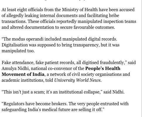 dellavaris's tweet photo. Last year an Indian medical credential fraud investigation exposed bribery, criminal conspiracy, and digital forgery⬇️

Nat/Act knew this before they negotiated the India migrant deal. WHY DID THEY SIGN NZ UP TO THIS? https://t.co/nbS9pwkbe8