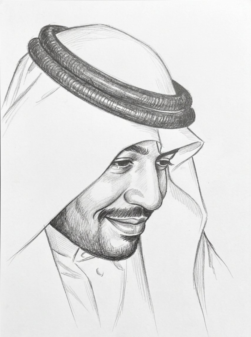 A5____5's tweet photo. @HassanSamkari 
السلام عليكم
 عملت لك رسمه لصورتك واتمنى تنال اعجابك. وان شاء الله تعطيني هديه بسيطه  دعم وتشجيع . لان مصدر رزقي انا وعائلتي من ورئ الرسم🙏 https://t.co/jbeRAxYFxo