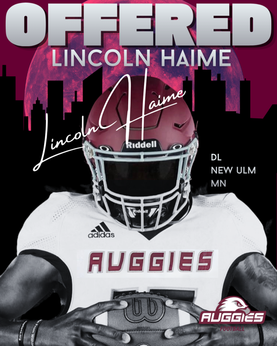 LincolnH1031's tweet photo. Grateful to receive an offer from Augsburg University today! Honored for this opportunity and excited about the possibilities ahead. #AugsburgUniversity #ATTACKSUCCESS @DFO_AJ @Coach_C_Hall @Coach_JRogers https://t.co/PJEgBgxMbd