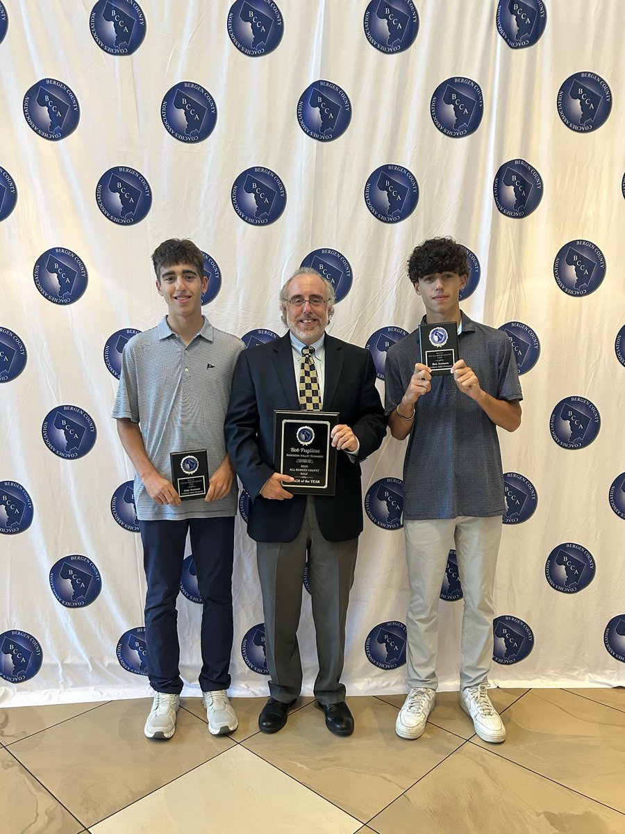 DemarestNv's tweet photo. A Terrific night at The Fiesta for The Bergen County Boys All County Dinner. 

Congratulations to Jake Aronson and Ben Aronson on being selected First Team All County for The Second Consecutive Year. They are both Juniors who led their team to The North Group 2 State Championship this past season. 

Congratulations to NV/Demarest Boys Head Coach Rob Pugliese on being named Bergen County Coach of The Year for The 2nd time in the past 3 years. @NJScom @BigNorthConBNC @NVRHS_NJ @VarsityAces @PJ_Potter @bcarrnjsports1