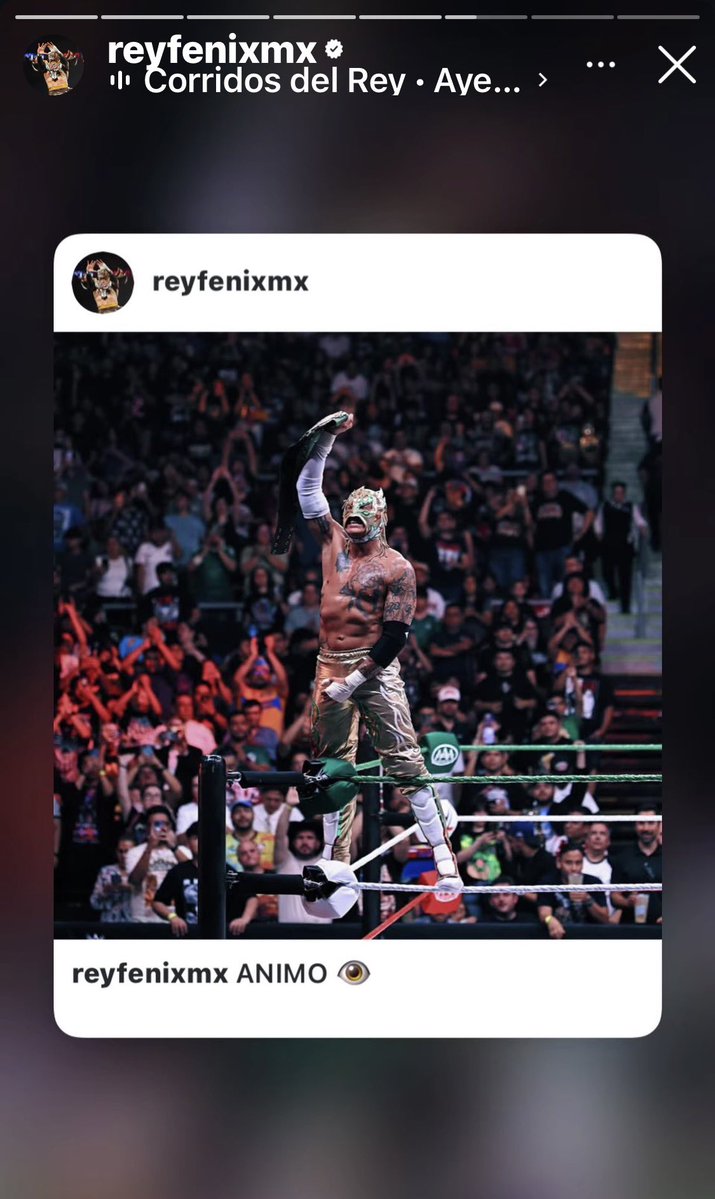 Laredokidpro1's tweet photo. My #LaredoFans keep sending me clips of @ReyFenixMx still obsessing over that match with me. Funny thing is, it never would’ve happened without his buddy @reymysterio . pulling some strings. 😂
That’s what happens when you’re an icon.
Admired. Imitated. Never duplicated.
#wwe https://t.co/QQL1ctAYuc