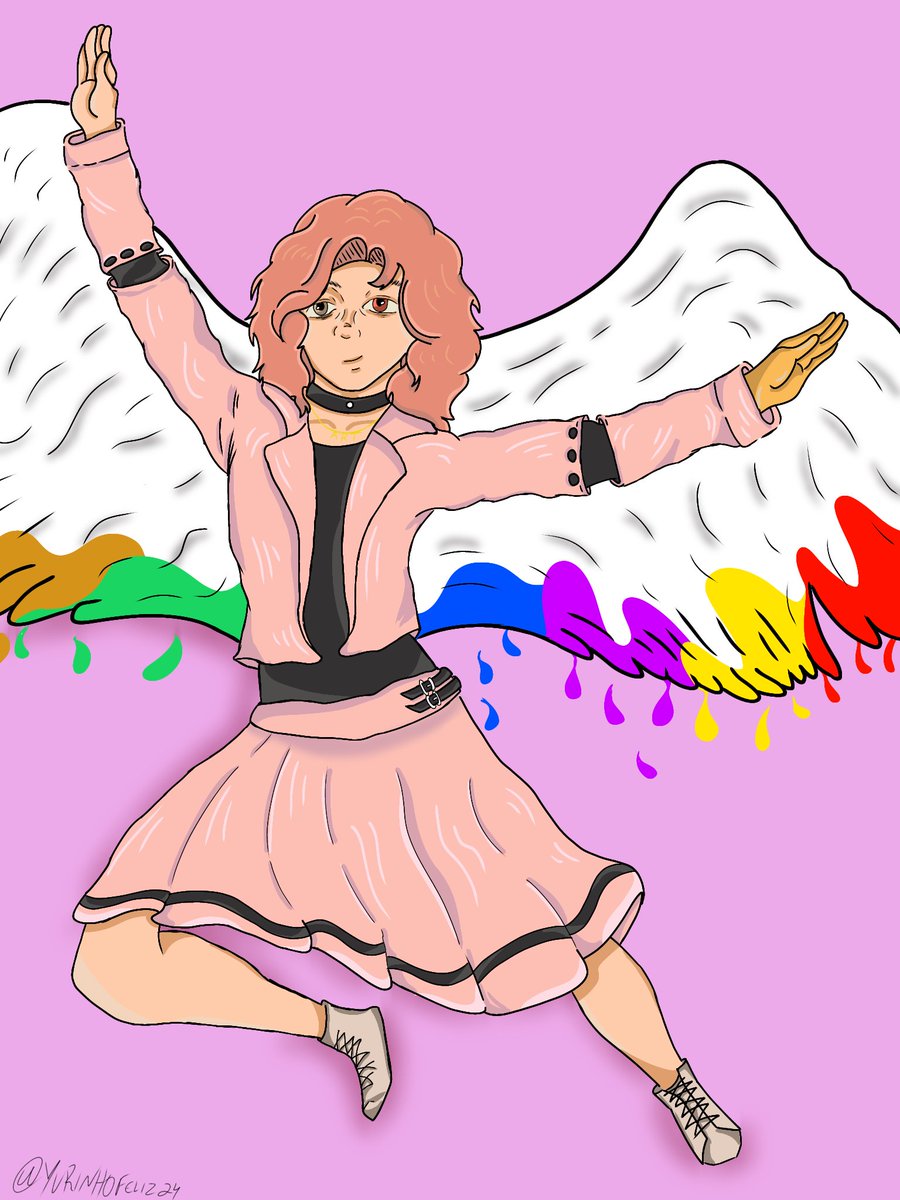 yurinhofeliz24's tweet photo. #institutoéterrpg 
@abluebellry 
Amo desenhar a Marisol, com as asas escorrendo tinta, aproveitei pra testar e treinar coisas novas desenhando, e saiu algo bem legal.  Meu melhor desenho da Marisol kakaka. 
      Quarto 6 https://t.co/JhurQBnq5V