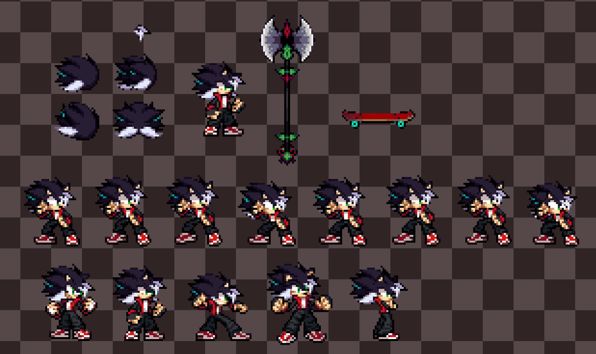 MKissume's tweet photo. Finally I made a design that I like for my FC 

#sonicoc #pixelart #sonicthehedgehog https://t.co/NN1XCGdkqT