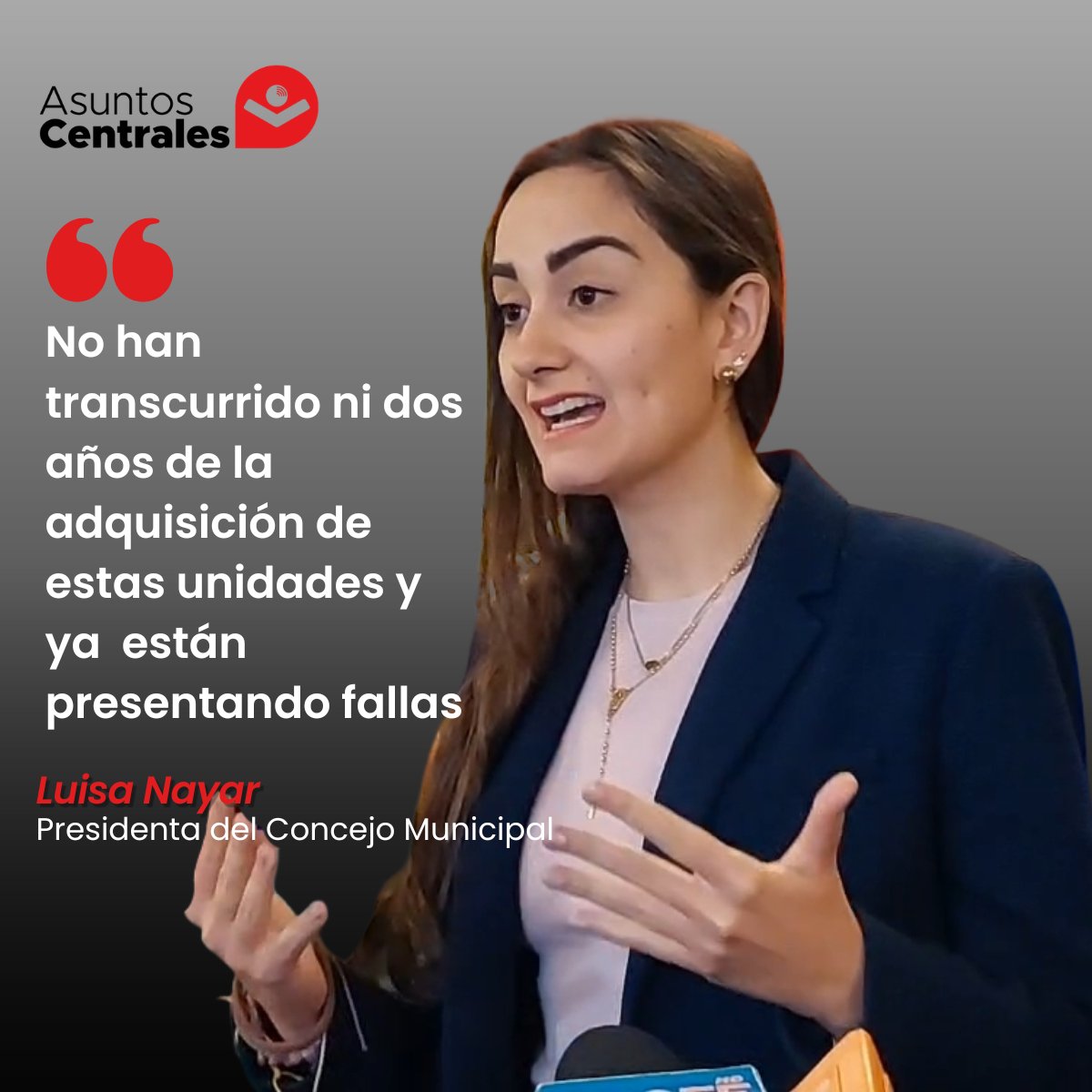 AsuntoCentral's tweet photo. 👉🏻 Frase Destacada| Luisa Nayar, interpuso una demanda penal contra el exalcalde Jhonny Fernández y la exsecretaria de Salud por irregularidades en la adquisición hospitales móviles
#Bolivia #sobreprecio  #AsuntosCentrales https://t.co/cng16cIByG