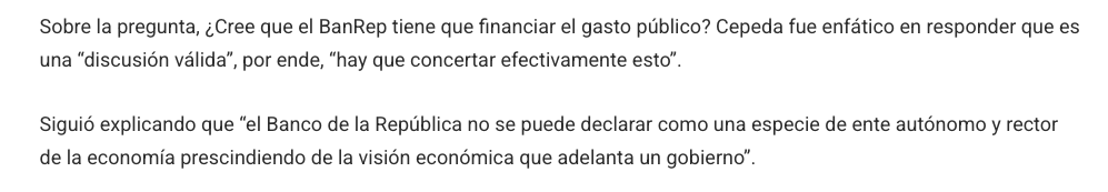 agua2dos's tweet photo. @JuanCamiloPardN Lastimosamente para usted, Cepeda nunca dijo eso. https://t.co/3yjqlOpVkI