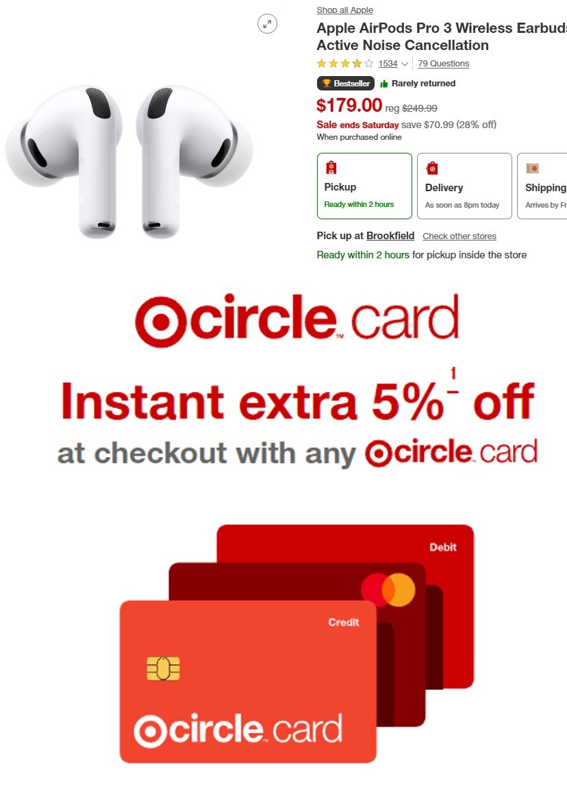 Pricerrors's tweet photo. Even CHEAPER @ Target for $170 using your Target Circle Card for an extra 5% off.

https://t.co/c9PUghN1I9 #ad