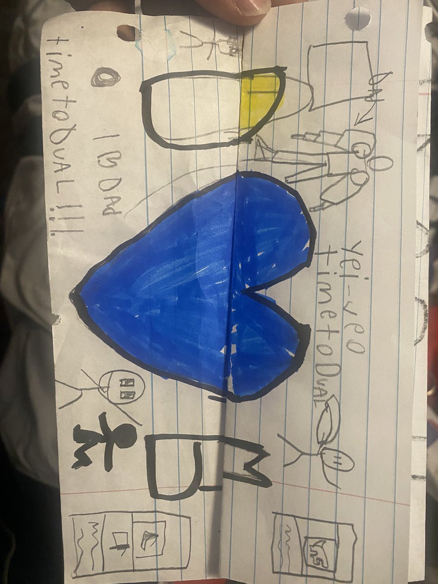 DragonJanemba's tweet photo. So my kid gave me this for a early Father’s Day gift a month ago. On top of that he made me a blue heart in a clear glass magnet for me as well. 

Had me tear up. https://t.co/RG0SNZxQrl