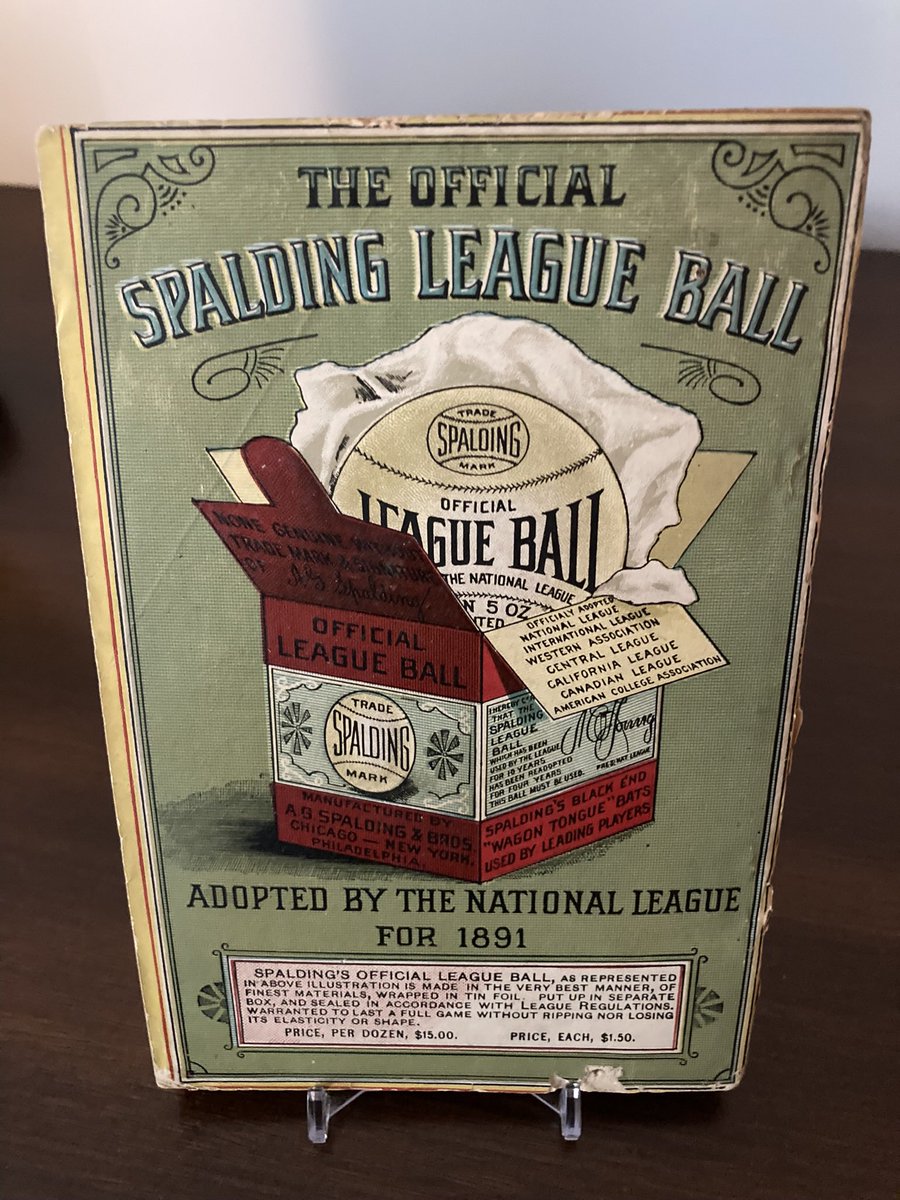 JayDobs78's tweet photo. Spalding’s Baseball Guide. 1891 https://t.co/0s1hdagiRF