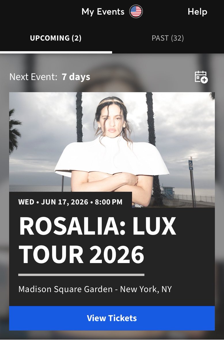 boleritoxx's tweet photo. desperately need to sell my rosalia ticket for her june 17th msg show if anyone is interested !!! sec 224 $115 - selling for face value ‼️ https://t.co/Y9IIWdjhZn