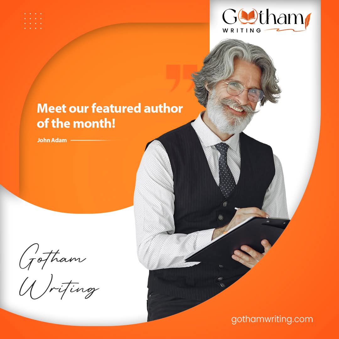 GothamWriting's tweet photo. Meet our Featured Author of the Month, John Adam! ✨ Celebrating stories that inspire and captivate.
#FeaturedAuthor #AuthorSpotlight #JohnAdam #GothamWriting #WritingCommunity #BookLovers #AuthorsOfX #Storytelling #AmWriting #ReadersOfX https://t.co/RdL2OfLou9