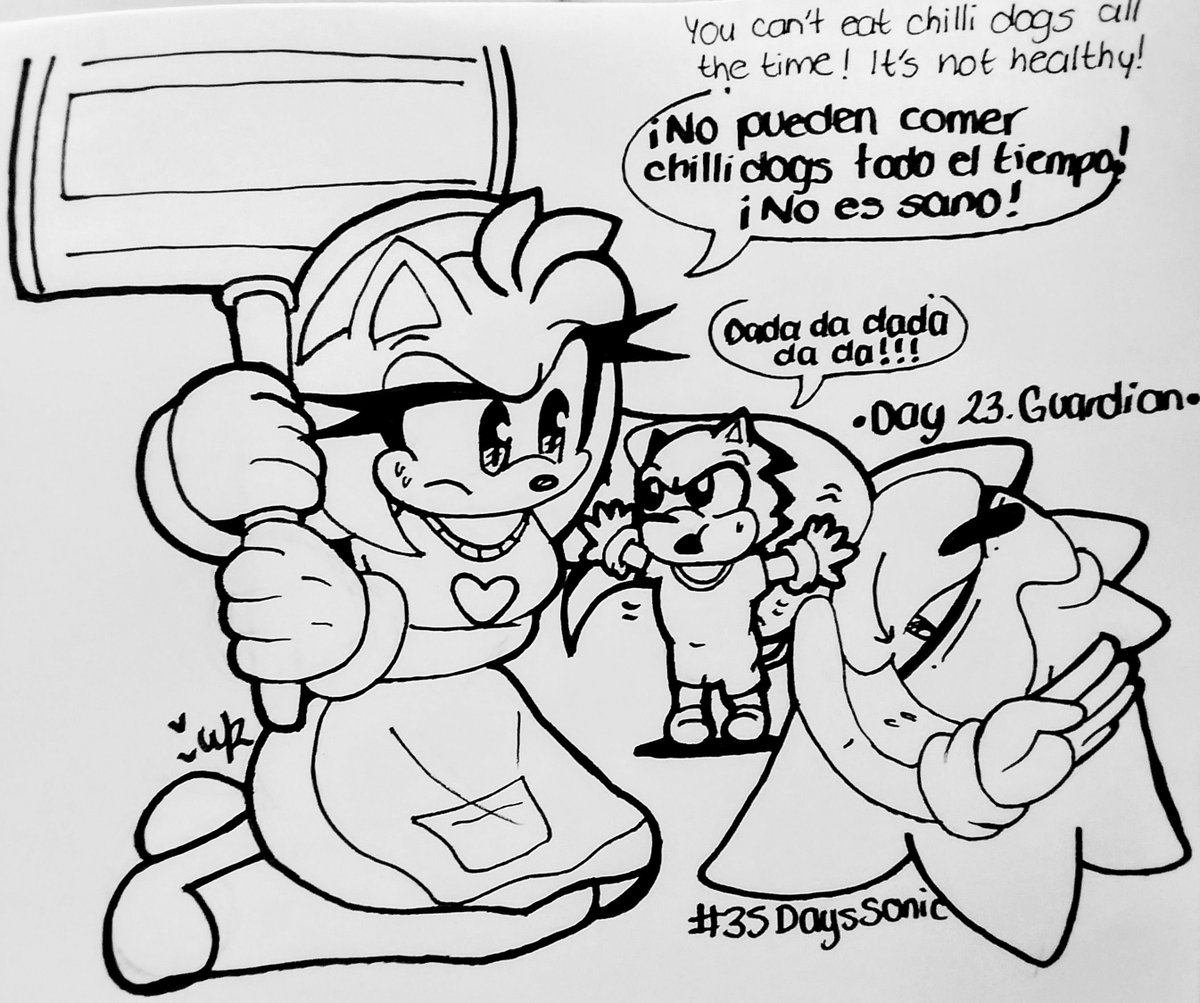 Wattson_Rose's tweet photo. Chilli dogs 4ever 🩷🩵🩷🩵

35 Days of Sonic - Day 23. Guardian

#35dayssonic #amyrose #SonicTheHedghehog #sonamy #sonamyfanchild https://t.co/pMUUhG6Khx
