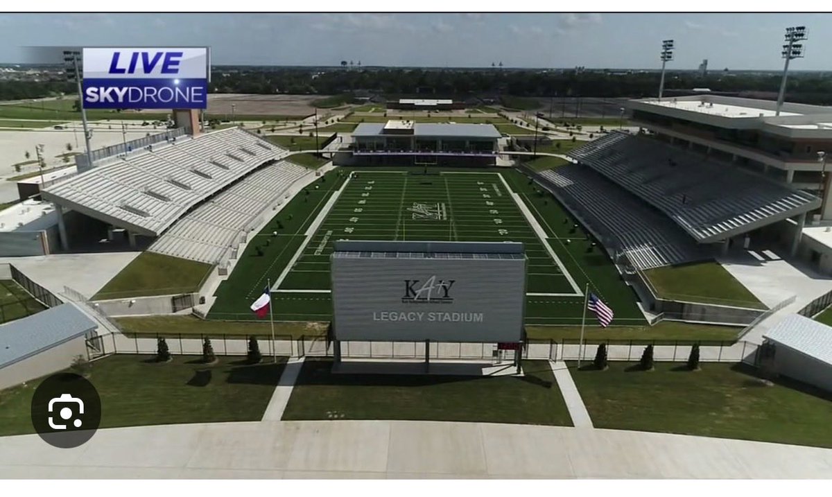 WKBarton's tweet photo. @InnocentMan33 @DanOvercast @Alt_Azn That Texas has several large high school football stadiums. Below are Allen ISD stadium &amp; and the newer of Cy-Fair ISD’s 2 stadium. Also Katy ISD Legacy stadium build next to their original Rhodes stadium https://t.co/Cgrw3BpbcR