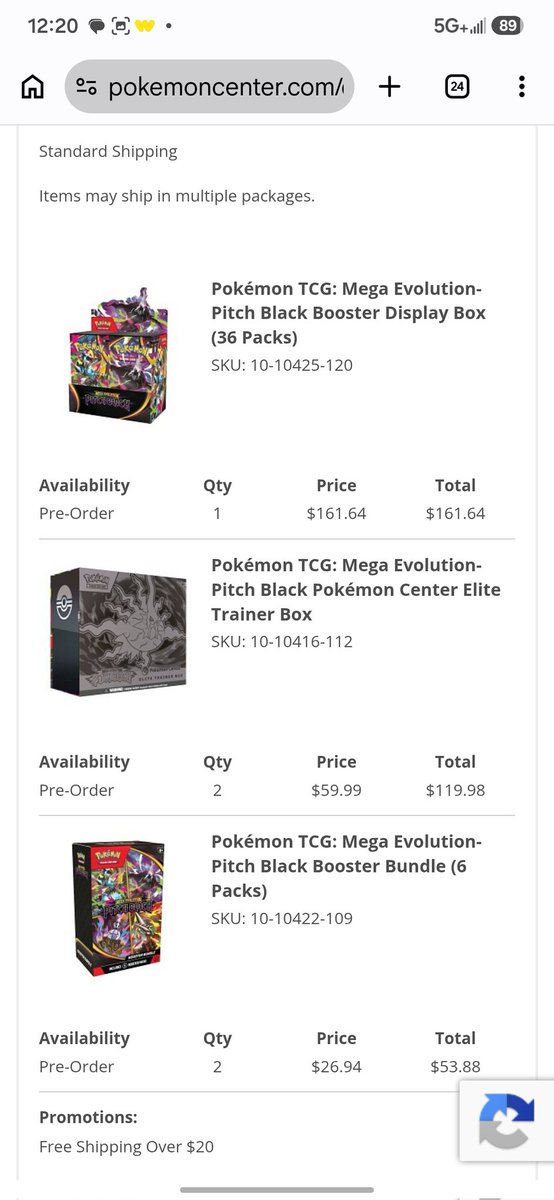 Pierce92's tweet photo. @PokeTCGAlerts this was, very surprisingly, the smoothest release (FOR ME) in the past year (took just over an hour from queue to checkout). I got what I wanted, but 2 of my friends waited hours w/ no success.
hoping Pokemon can figure this out BEFORE the 30th preorder drop https://t.co/0Ot7hHKpPR