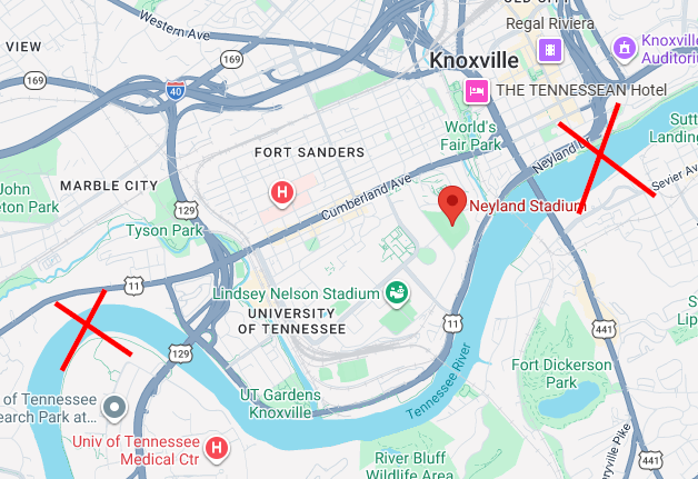 gmannVOLS's tweet photo. Vol fans, we must close passage via the Tennessee River to any and all traffic until our demands of Texas at night are met https://t.co/jyNxlsaYCN