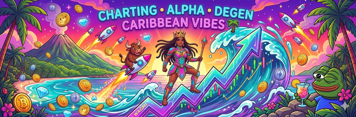 CrptLnd's tweet photo. Ici on va faire :
• Du charting clair et fun
• De l’alpha bien chaud 
• Du degen humor 
• Et surtout des vibes 100% caribéennes jusqu’à la Lune ! 🌕💎

WAGMI ou pas WAGMI ? On va tous y arriver bébé ! https://t.co/i9nJWsSCi0