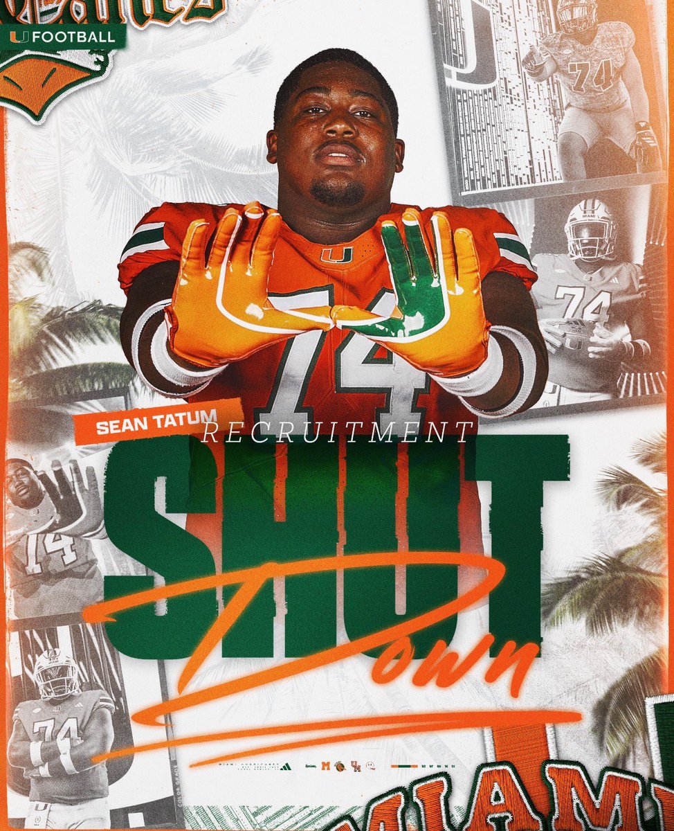 BigSean_74's tweet photo. GO CANES LOCKED IN🙌🏾 @CoachMirabal @coach_cristobal @CanesFootball https://t.co/8jq1hTuiim