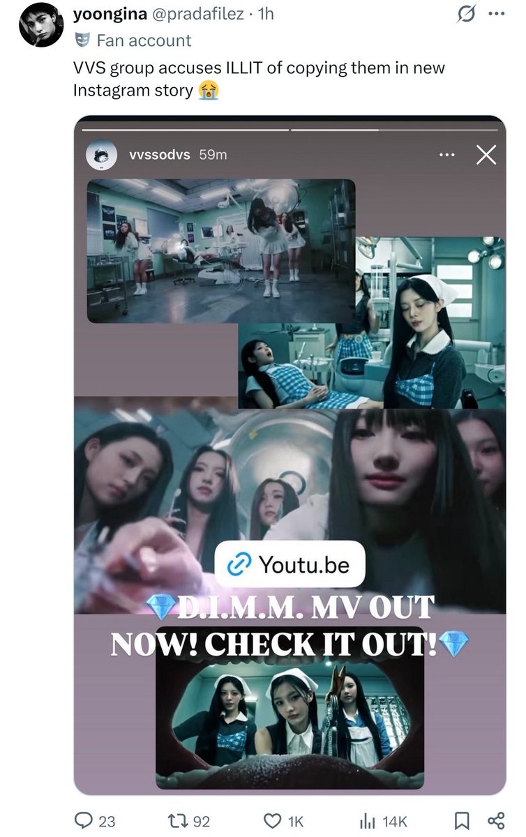 ayeongynh's tweet photo. oh please YouTube is right there?! 😭 illit literally reheated their own nachos from 2024 wdym copying AND from a nugu group at that... seriously?? all tokkis do is lie every single time https://t.co/WQQLNCAwA7