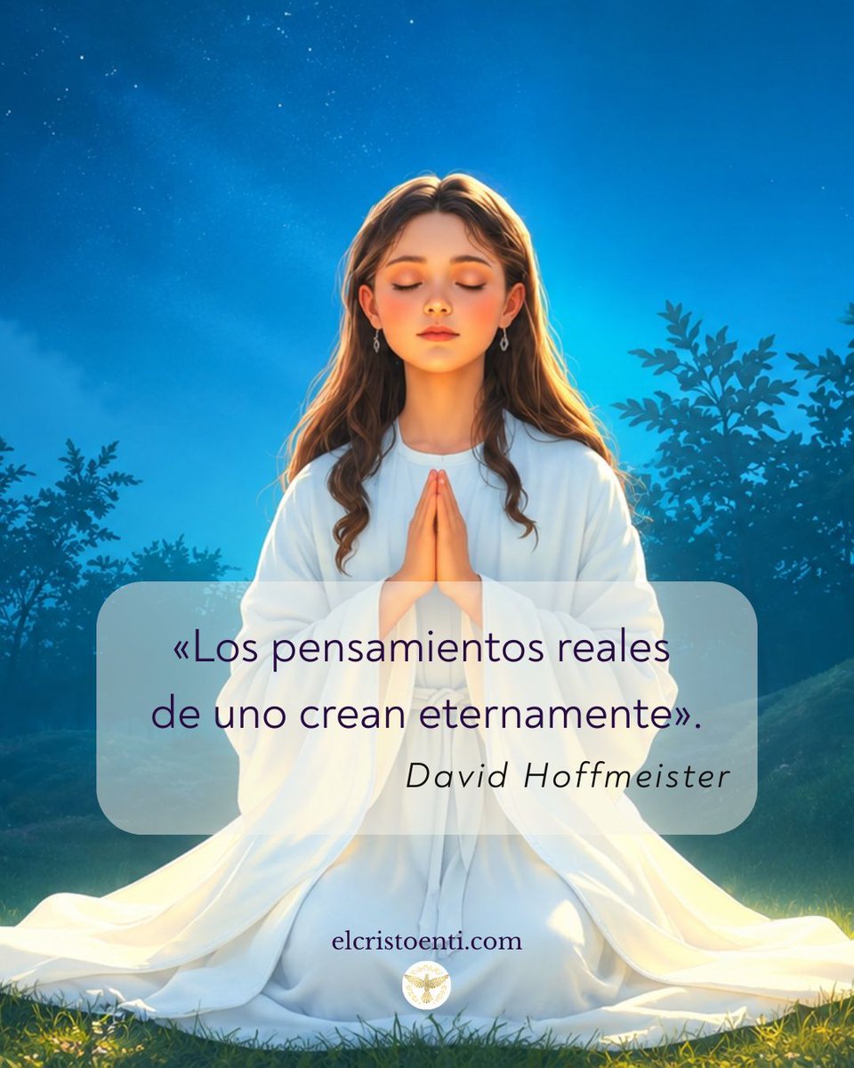 UCDM_DavidH's tweet photo. ✨Notas de Amor del Espíritu Santo 💛

«Los pensamientos reales de uno crean eternamente. Sin embargo, ningún pensamiento del pasado o futuro son pensamientos reales». -David Hoffmeister  

🕊️Cita del libro: «Despertando a través de un Curso de Milagros». https://t.co/wTmy9Aj5aC