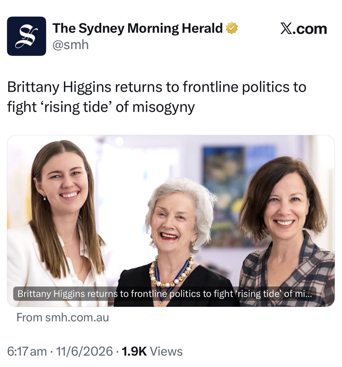 salltweets's tweet photo. “Rising”
Um. Misogyny is already risen.
A man won “what is a woman” in court. Twice. https://t.co/G1tTSXcY4w