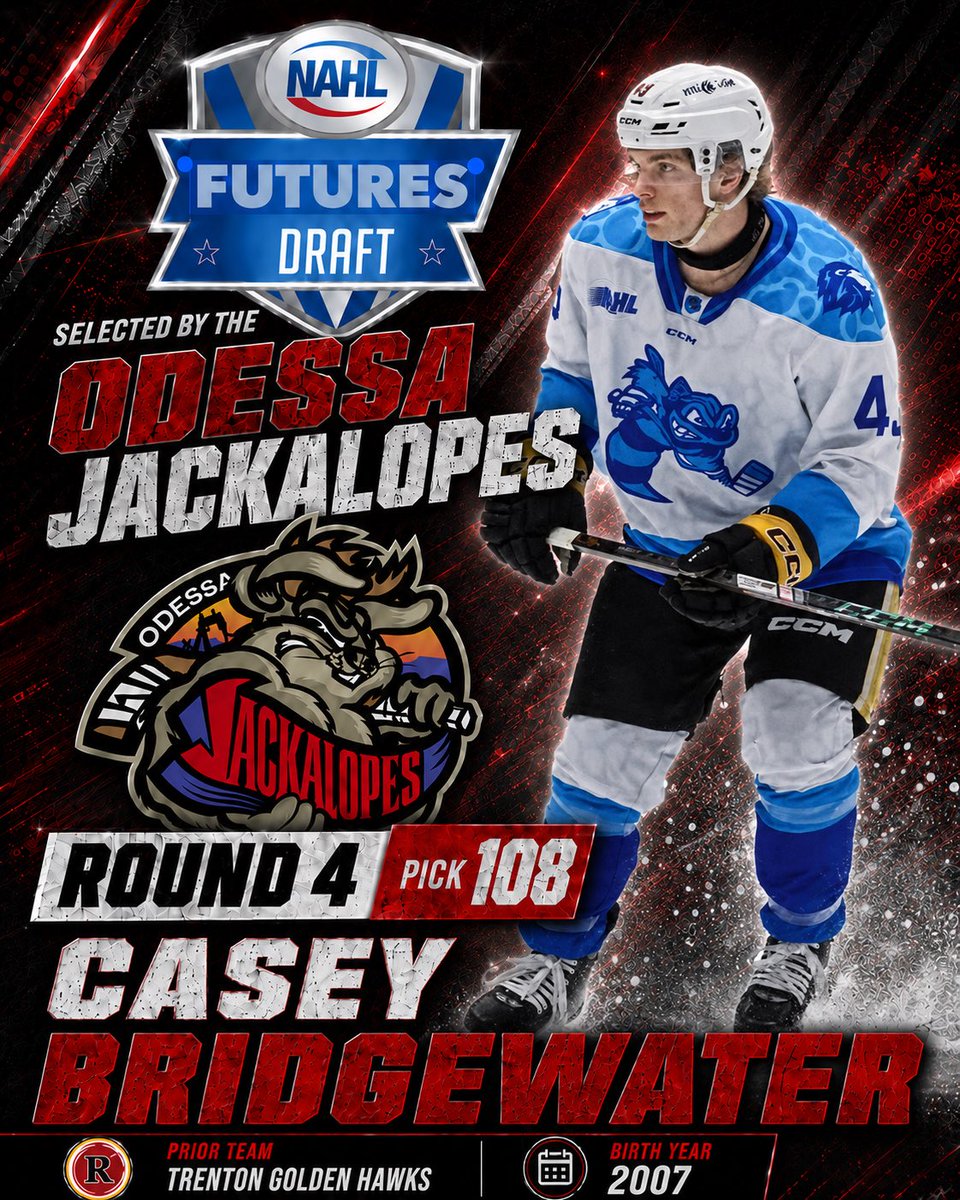 LetsGoJacks's tweet photo. Welcome to the Jacks!
Odessa is proud to welcome our newest NAHL Futures Draft selections to the Jackalopes family. Excited for what’s ahead for this group in Jacks colors!
#OdessaJackalopes #NAHL #FuturesDraft https://t.co/cHyPQTMCvc
