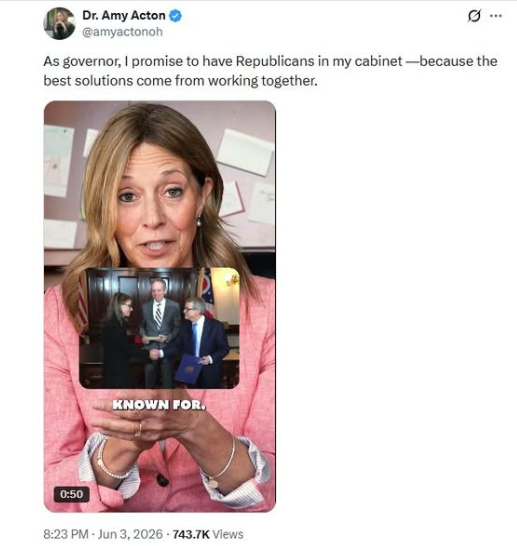 foldiemom's tweet photo. @majorityfm @amyactonoh  You have GOT to cover this - she just threw away the election, 99.9% of the replies are FURIOUS.  She MIGHT have taken it down since it is an INSANELY REVOLTING thing to say. MY GODDAM these dems are SHAMELESS CUCKS FOR SALE! https://t.co/I0j8zgzGnB