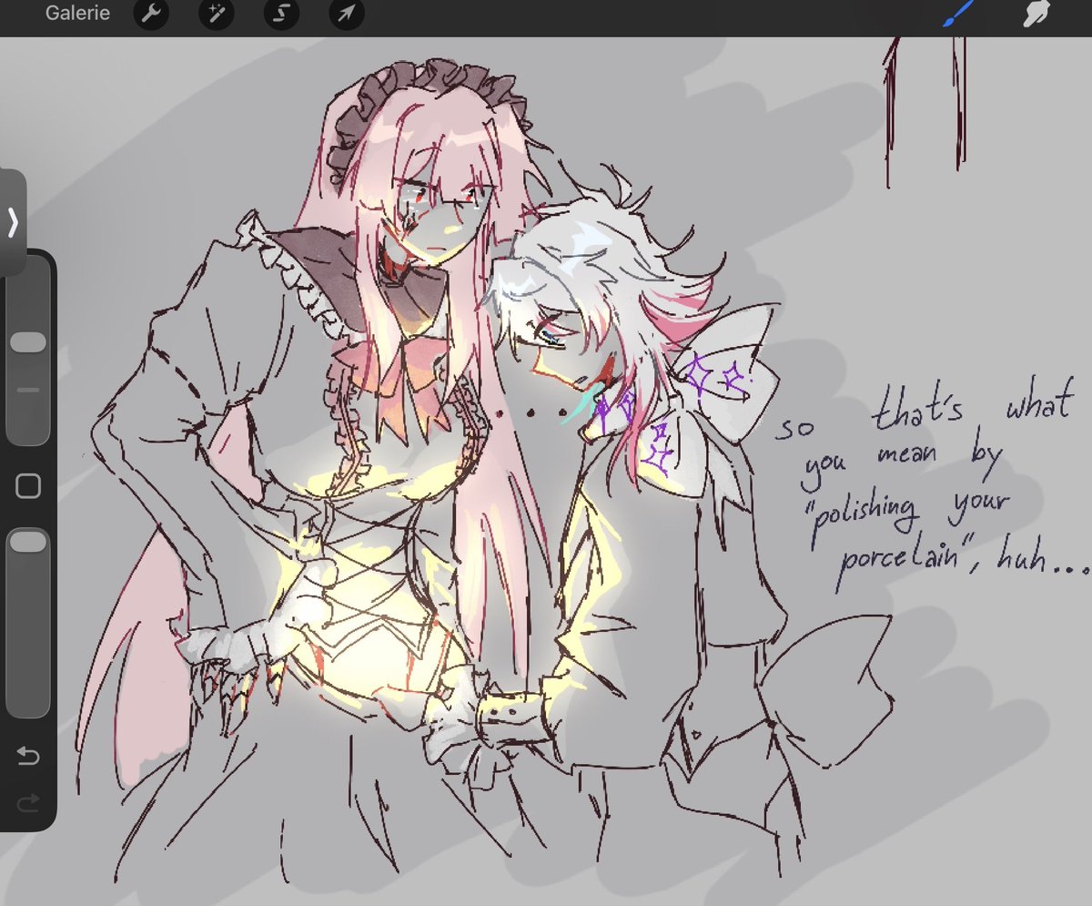 XavocsCatacombs's tweet photo. Jowol as the Legendary Stalker from Lies of P (YOU WANNA PLAY IT SO BAD ooOOoOoO you will love her please) and a doodle I wont adress
#PorcelainMade https://t.co/pUTVLZrn3z