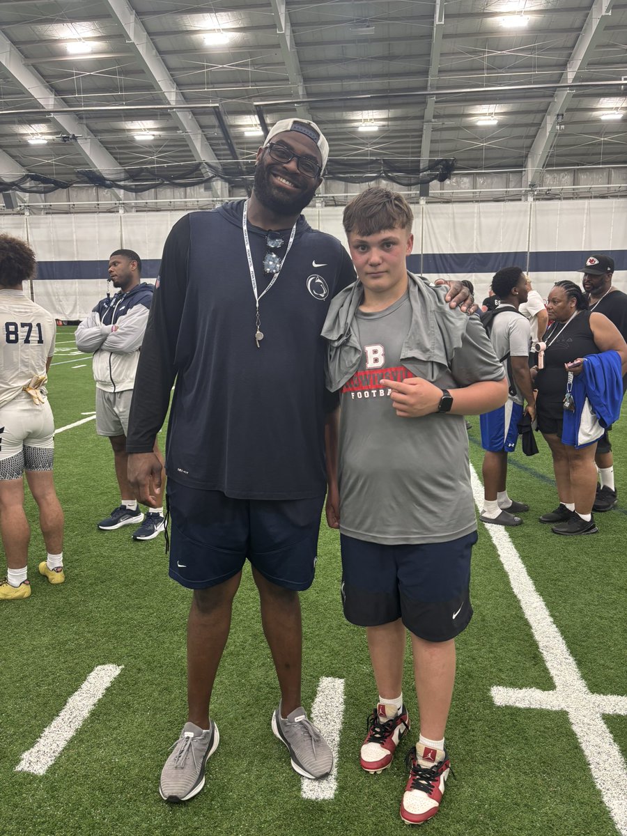 DomFuentes_99's tweet photo. Had a great @PennStateFball football camp. @CoachSmith_9 @DPcoachfootball @MalloeMalloe https://t.co/VMa66n9zOu