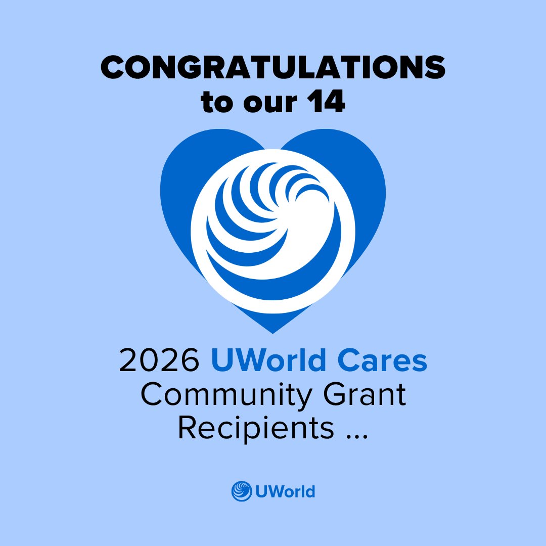 UWorld's tweet photo. UWorld Cares awarded $250,000 in community grants to 14 North Texas nonprofits supporting STEM, education, financial literacy, and career readiness programs for local students.

🌎 Learn more: https://t.co/obN8YpWSGF

#CommunityImpact #STEMEducation #Education #FinancialLiteracy https://t.co/AiNtYYGOma