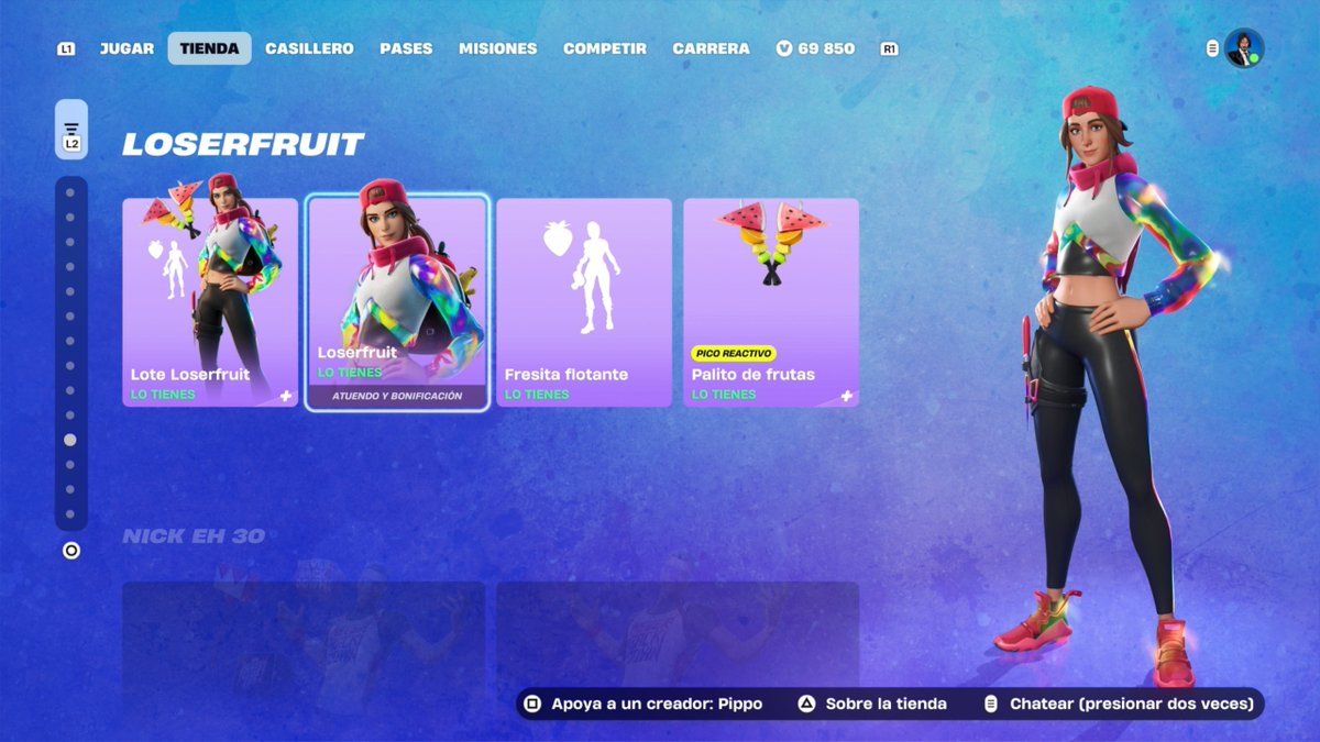 RPippo_'s tweet photo. Tienda #Fortnite 11/6/2026

SIGUE: 
* GESTOS
- BOTINES DE FORTNITE
- BLACK CAT
- MOTU
- NO TE PREOCUPES 
- FUGITIVOS
* LOTE ENVOLVEJAKE
* LISTOS PARA EL COMBATE
* TEMAS
- LISA
* AUTOS

* Se va en 24hs, todo o parte de la sección https://t.co/1IcZ7hQuFC